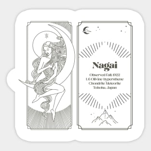 Meteorite Collector "Observed Fall: Nagai" Meteorite Sticker